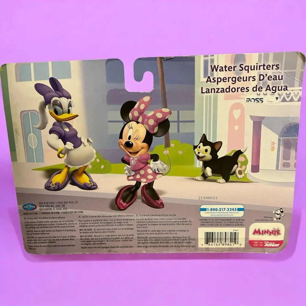 Disney Junior Minnie Mouse Daisy & Figaro Water Squirters Bath Toy Set NIB